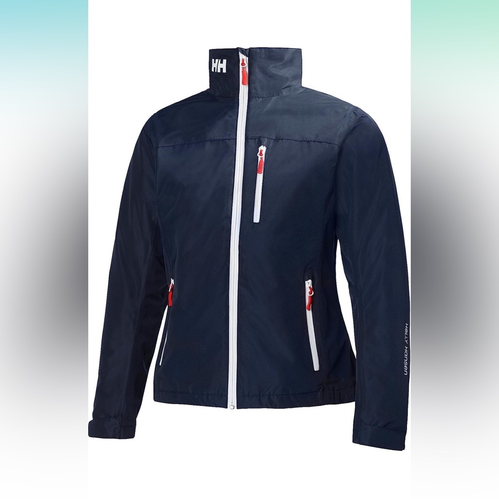 Helly-Hansen Womens Team Crew Midlayer Rain Sailing Jacket. Xs black